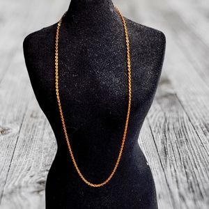 5/50% simple gold tone chain necklace